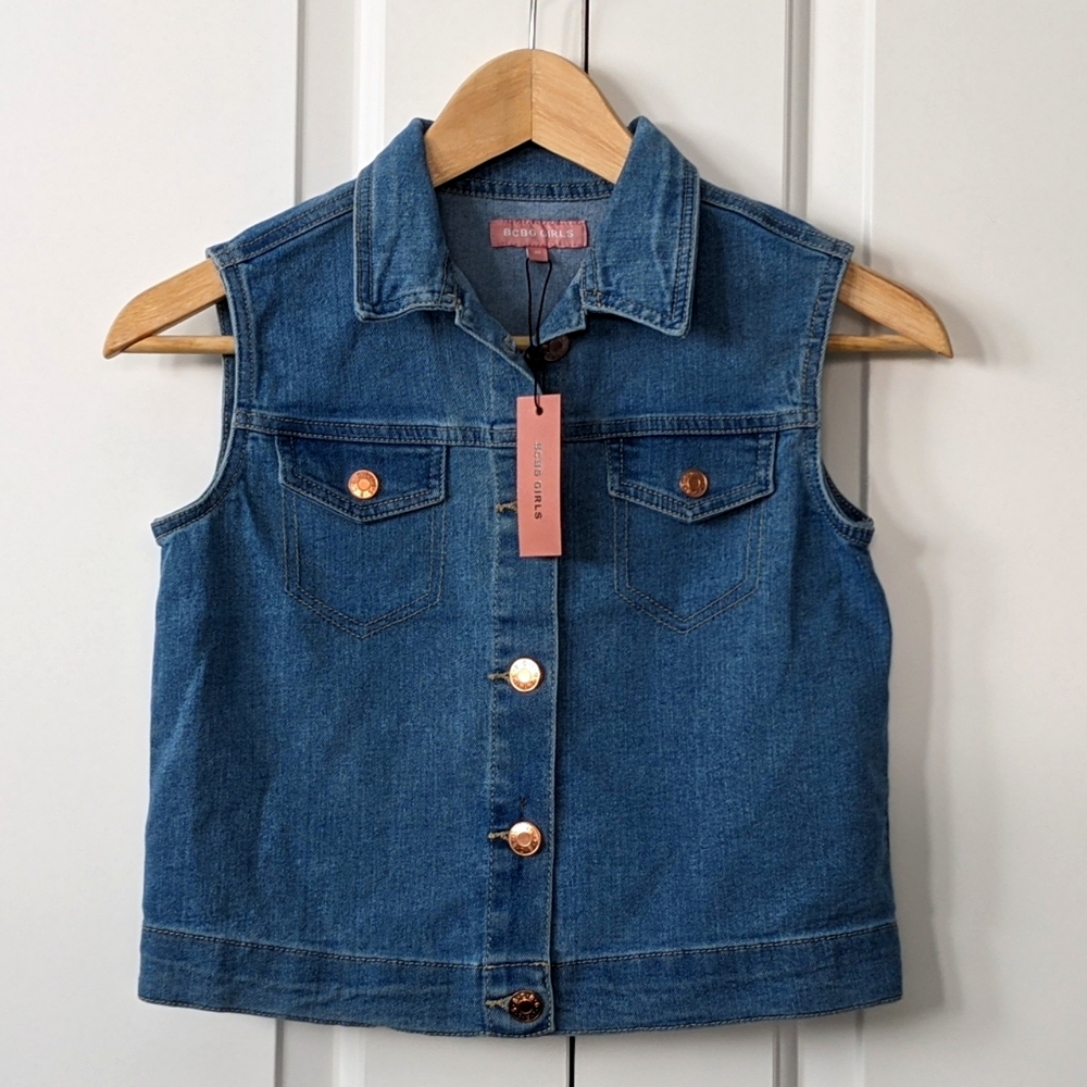 BCBG Girls Button up Denim Vest Sz. 10